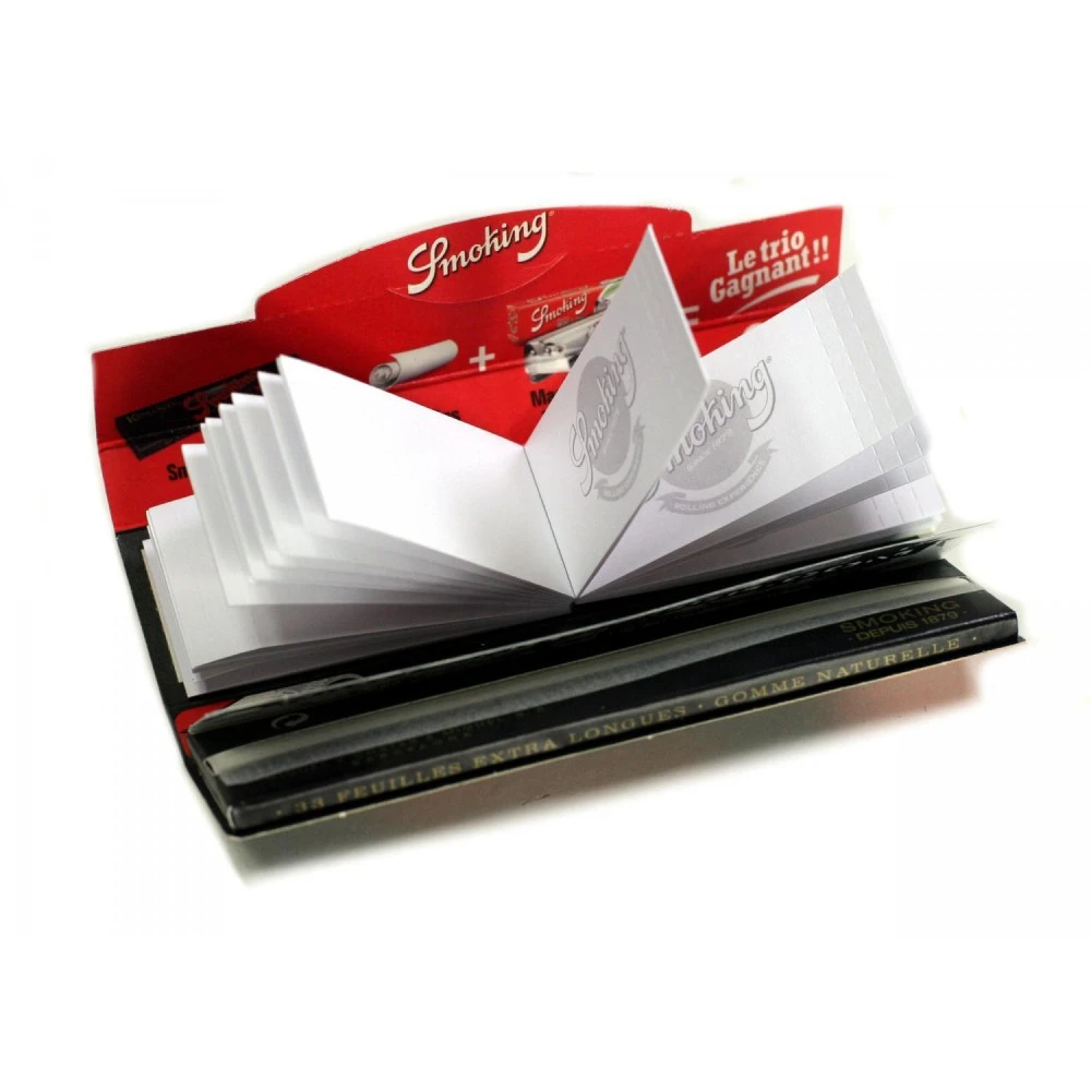 Boite 24 Carnets De Feuille Smoking Deluxe King Size Avec Filtre - Feuille + Tips 4 Boite 24 Carnets De Feuille Smoking Deluxe King Size Avec Filtre - Feuille + Tips – Image 2