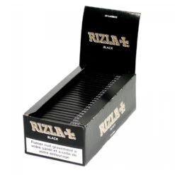 Boite De 25 Carnets De Feuilles à Rouler - Rizla Black -Fournitures Pour Fumeurs boite de 25 carnets de feuilles a rouler rizla black 2