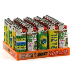 Boite De 50 Briquets Mini BIC - Brazil -Fournitures Pour Fumeurs boite de 50 briquets mini bic brazil 1