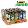 Boite De 50 Briquets Mini BIC - Collection Football -Fournitures Pour Fumeurs boite de 50 briquets mini bic collection football