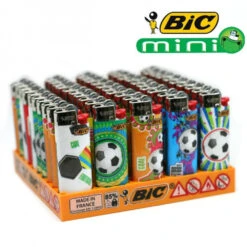 Boite De 50 Briquets Mini BIC - Collection Football -Fournitures Pour Fumeurs boite de 50 briquets mini bic collection football 3