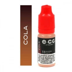 Lot De 5 Flacons E-CG - Cola 11 Mg/ml -Fournitures Pour Fumeurs lot de 5 flacons e cg cola 11 mg ml 2