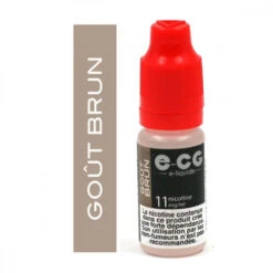 Lot De 5 Flacons E-CG - Goût Brun 11 Mg/ml -Fournitures Pour Fumeurs lot de 5 flacons e cg gout brun 11 mg ml 2