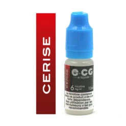 Lot De 5 Flacons E-CG - Goût Cerise 6 Mg/ml -Fournitures Pour Fumeurs lot de 5 flacons e cg gout cerise 6 mg ml 2