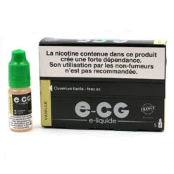 Lot De 5 Flacons E-CG - Goût Vanille 3 Mg/ml