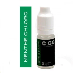 Lot De 5 Flacons E-CG - Menthe Chloro 0 Mg/ml -Fournitures Pour Fumeurs lot de 5 flacons e cg menthe chloro 0 mg ml 2