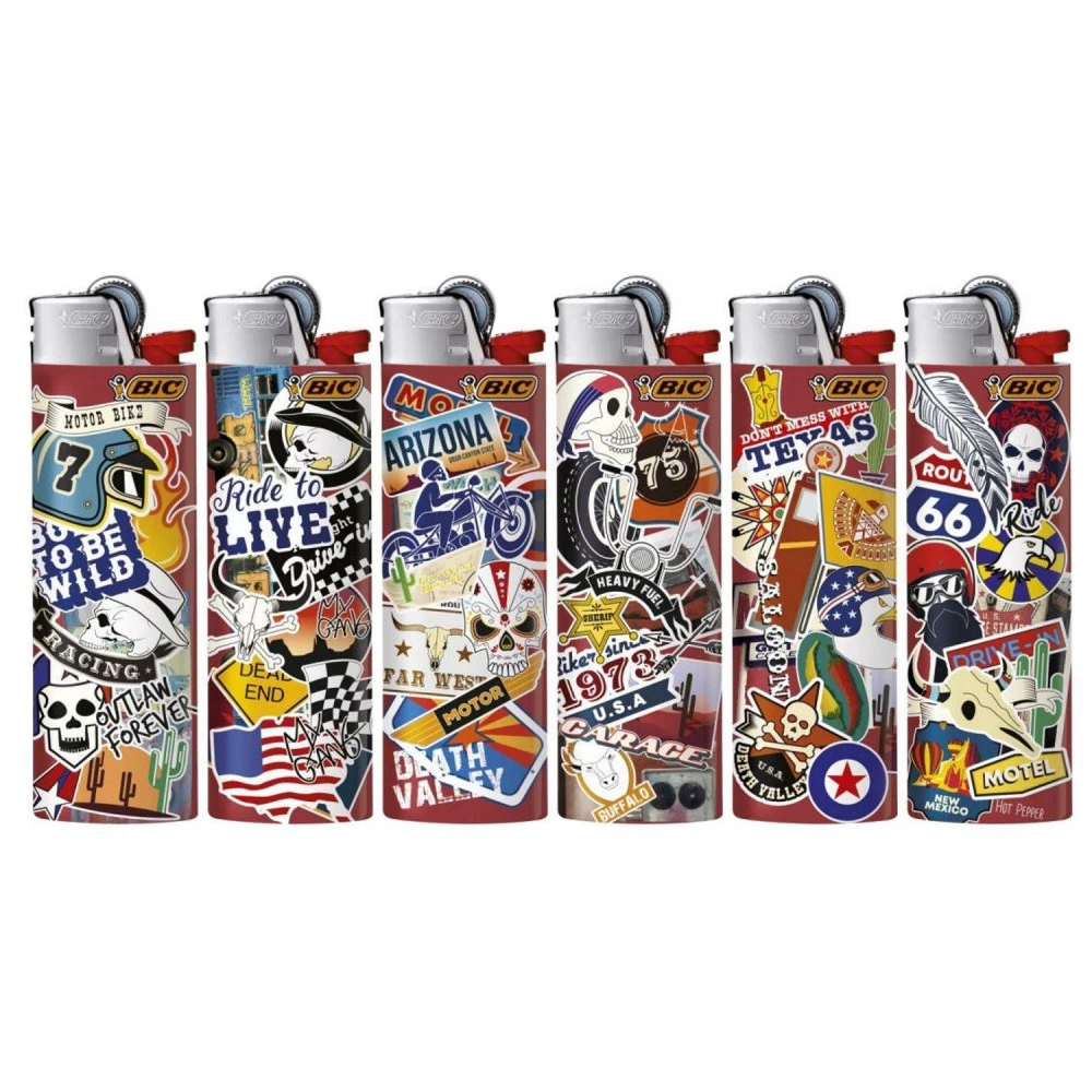 Lot De 50 Briquets BIC MAXI J26 - US BIKERS 4 Lot De 50 Briquets BIC MAXI J26 - US BIKERS – Image 2