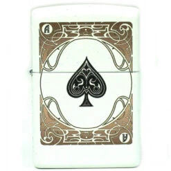 Zippo Blanc - As De Pique 8 Zippo Blanc - As De Pique -Fournitures Pour Fumeurs zippo blanc as de pique 2